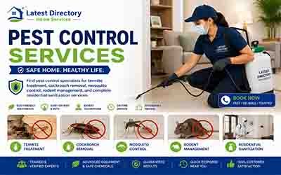 Professional pest control treatment service for homes